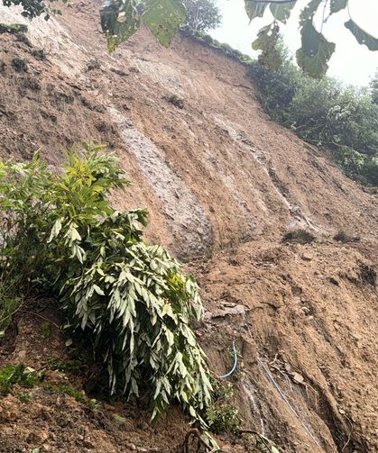 Rize'de şiddetli yağış sonrası heyelanlar meydana geldi