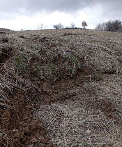 Yağış Felakete Döndü: Tarla Bir Anda Kaydı!