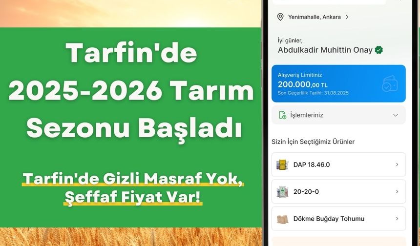 Tarfin yeni sezona yenilikçi çözümlerle giriş yapıyor